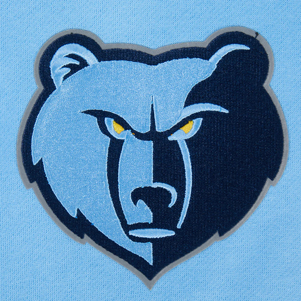 NBA MEMPHIS GRIZZLIES LIVING LARGE MEN'S DROP SHOULDER FLC PO HOODIE (UNIVERSITY BLUE) - Image 6