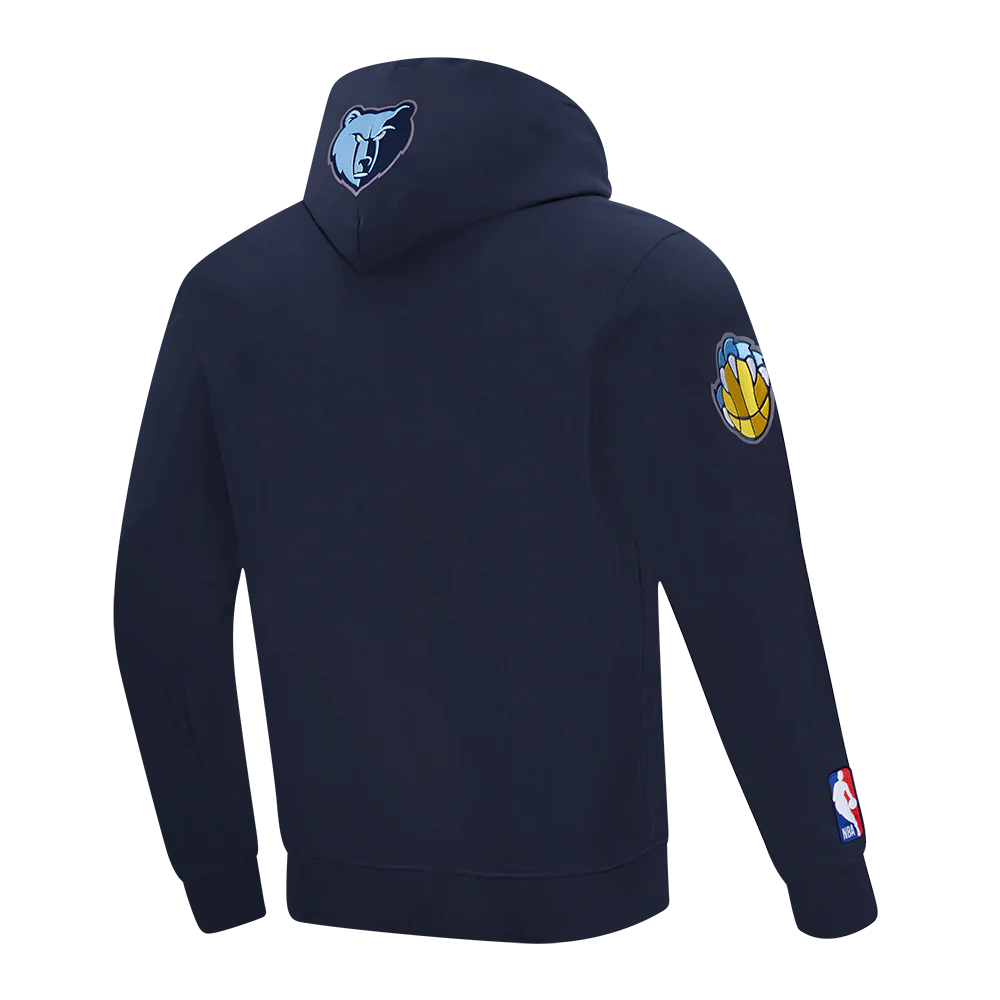 NBA MEMPHIS GRIZZLIES CITY ARCH MEN'S FLC PO HOODIE (MIDNIGHT NAVY) - Image 4