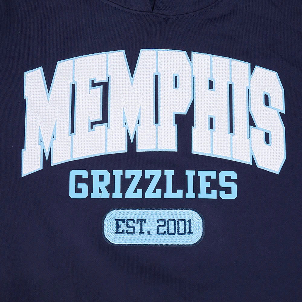 NBA MEMPHIS GRIZZLIES CITY ARCH MEN'S FLC PO HOODIE (MIDNIGHT NAVY) - Image 5