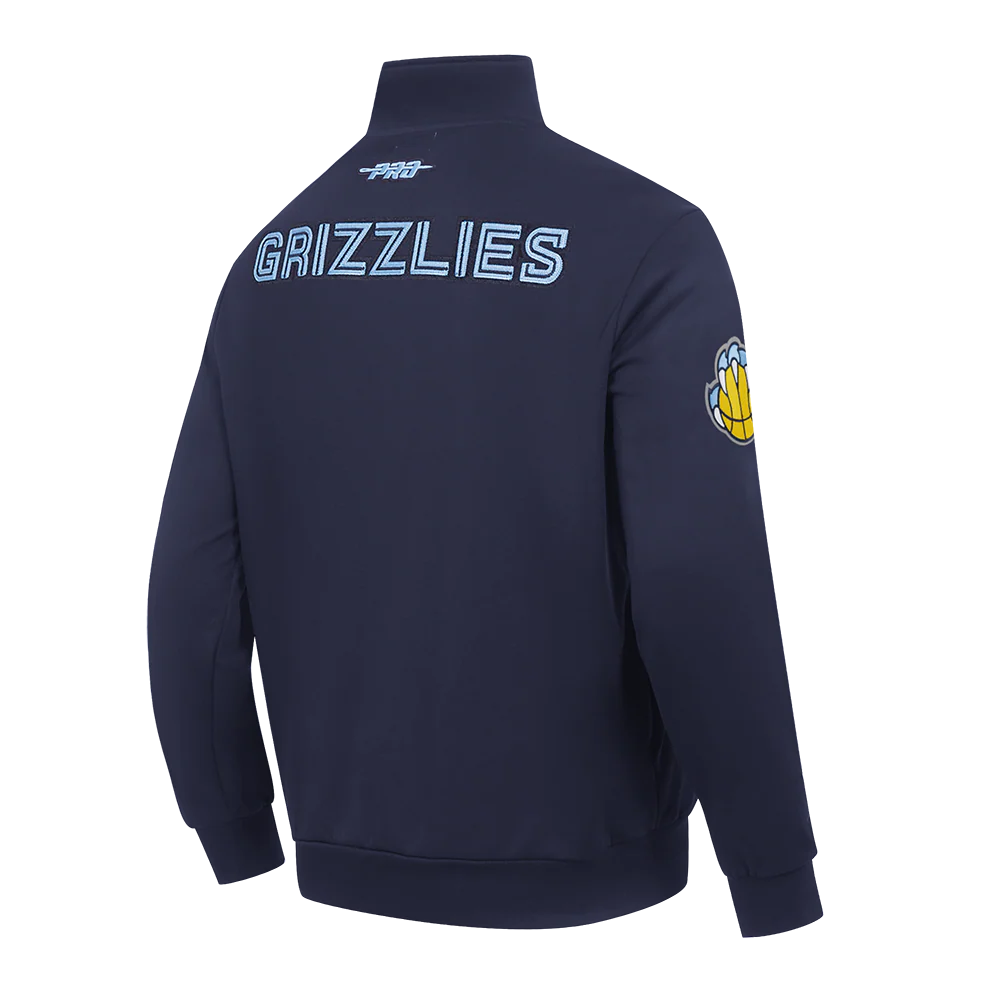 NBA MEMPHIS GRIZZLIES CITY ARCH MEN'S FLC 1/4 ZIP (MIDNIGHT NAVY) - Image 4