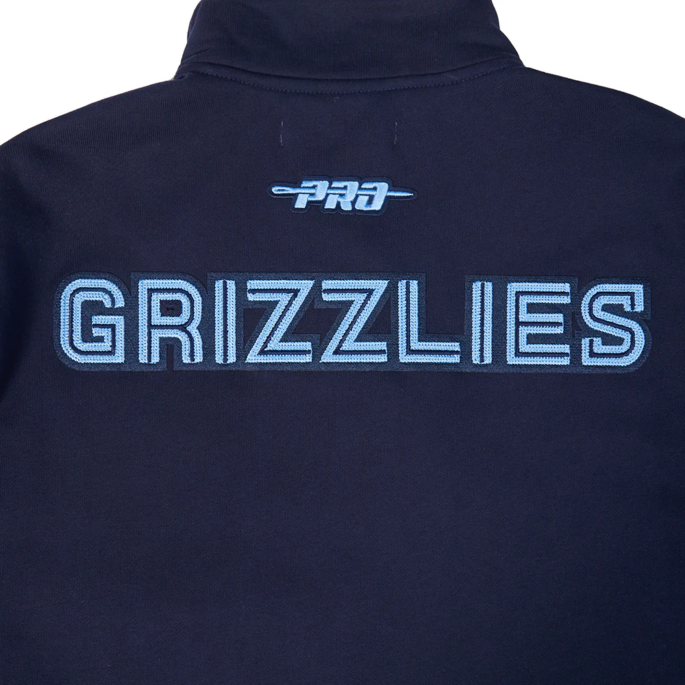 NBA MEMPHIS GRIZZLIES CITY ARCH MEN'S FLC 1/4 ZIP (MIDNIGHT NAVY) - Image 5
