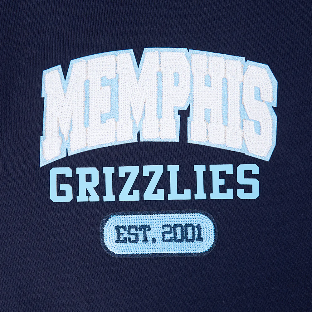 NBA MEMPHIS GRIZZLIES CITY ARCH MEN'S FLC 1/4 ZIP (MIDNIGHT NAVY) - Image 7