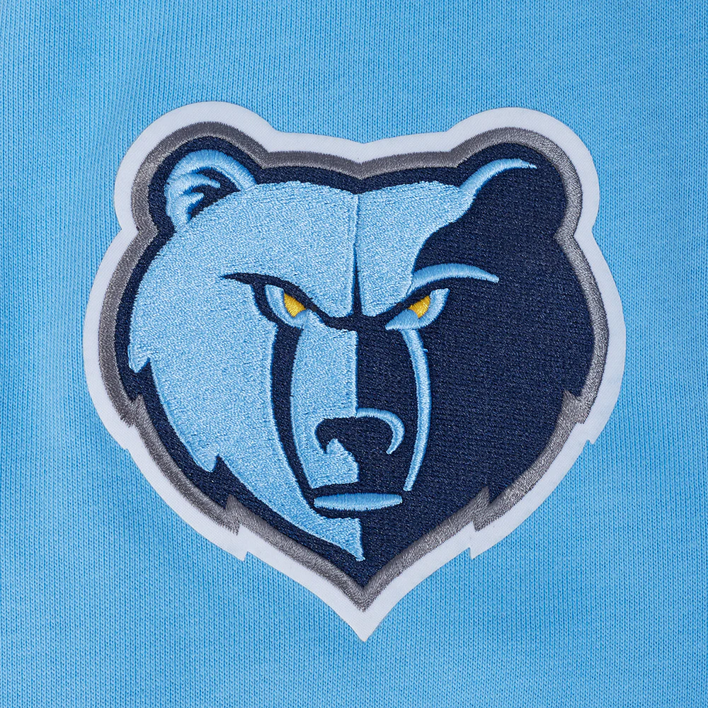 NBA MEMPHIS GRIZZLIES JA MORANT #12 SKY HOOK MEN'S FLC PO HOODIE (UNIVERSITY BLUE) - Image 4