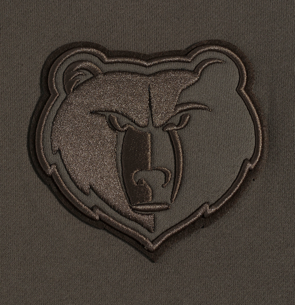 NBA MEMPHIS GRIZZLIES NEUTRAL MEN'S DROP SHOULDER PULLOVER HOODIE (DARK TAUPE) - Image 7