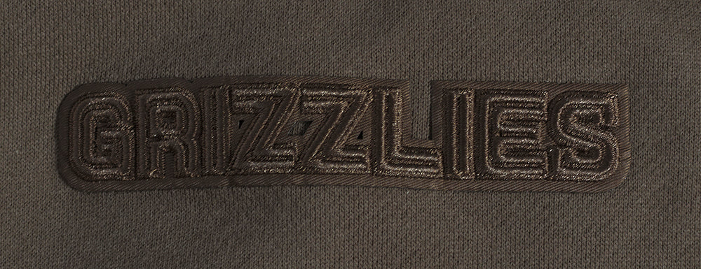 NBA MEMPHIS GRIZZLIES NEUTRAL MEN'S DROP SHOULDER PULLOVER HOODIE (DARK TAUPE) - Image 9