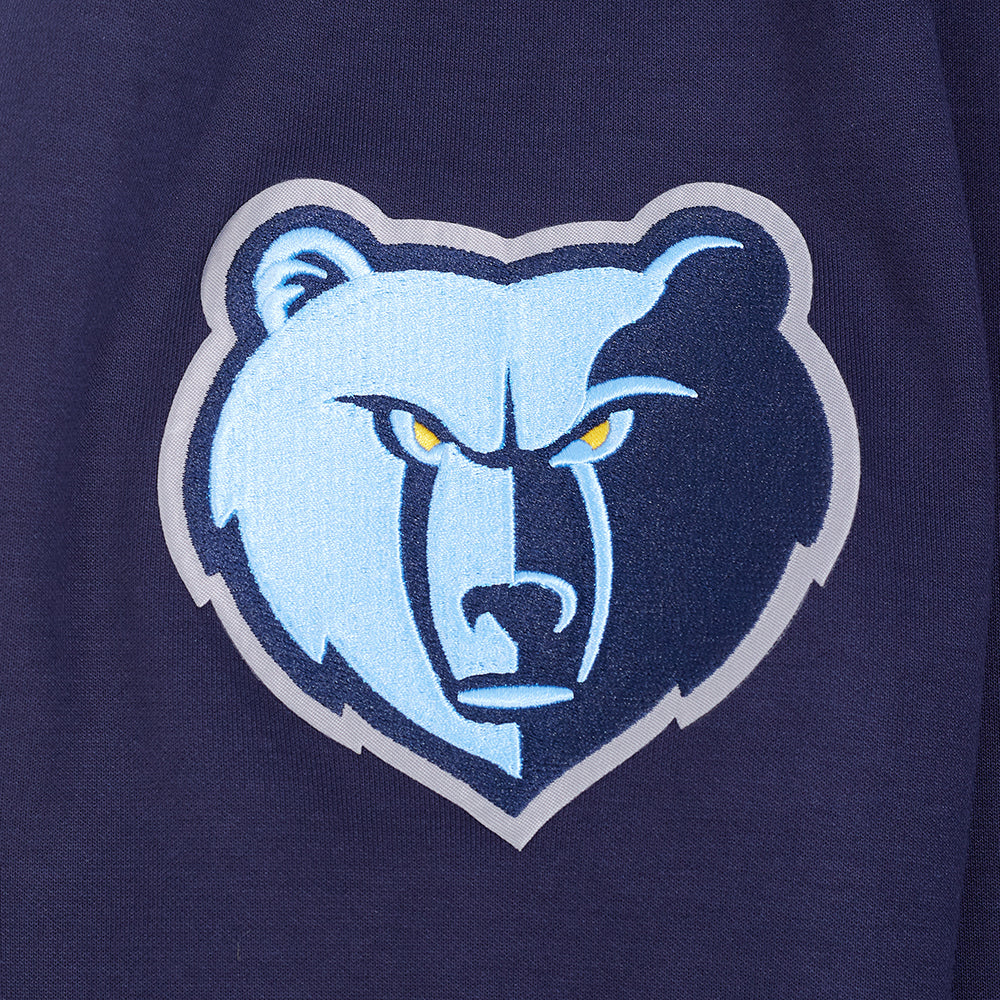 NBA MEMPHIS GRIZZLIES CLASSIC MEN'S CHENILLE DK PO HOODIE (MIDNIGHT NAVY) - Image 6
