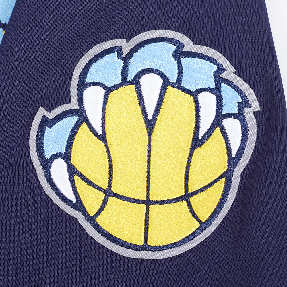NBA MEMPHIS GRIZZLIES CLASSIC MEN'S CHENILLE DK PO HOODIE (MIDNIGHT NAVY) - Image 7