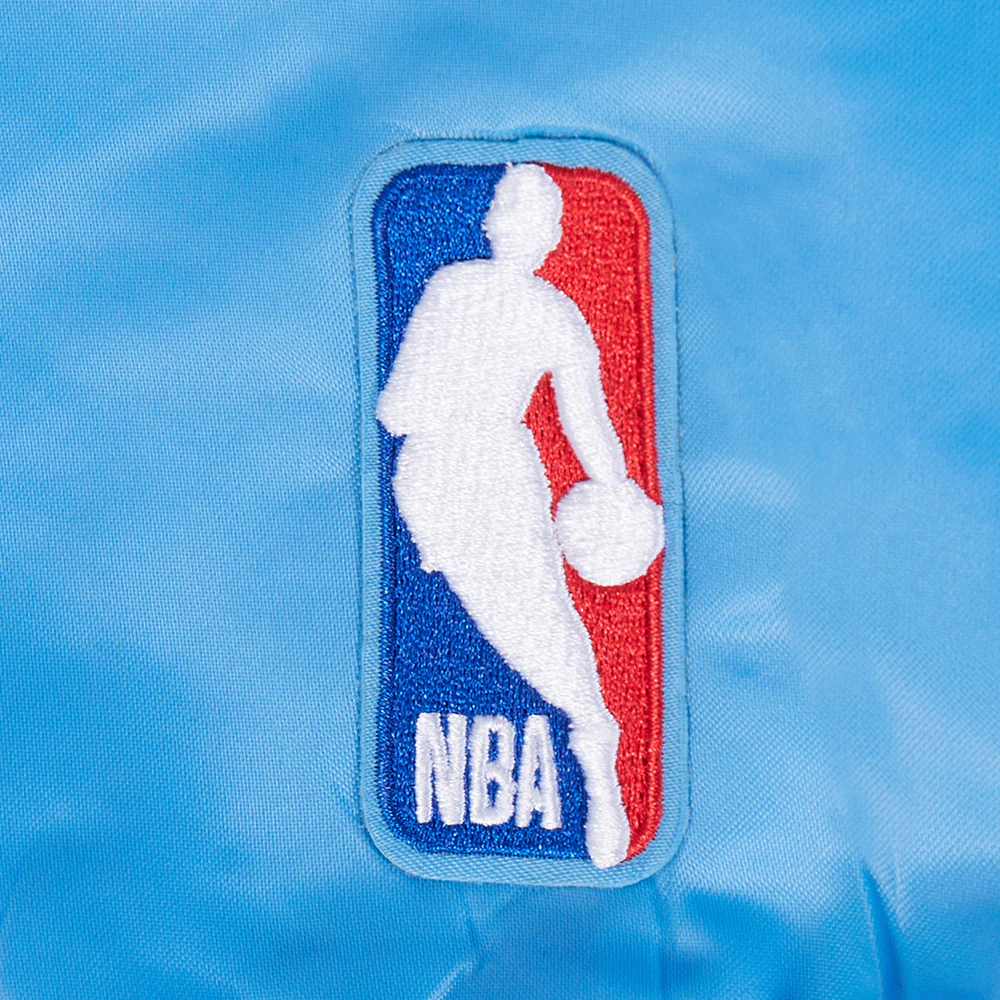 NBA MEMPHIS GRIZZLIES MASHUP MEN'S RIB SATIN JACKET (UNIVERSITY BLUE) - Image 5
