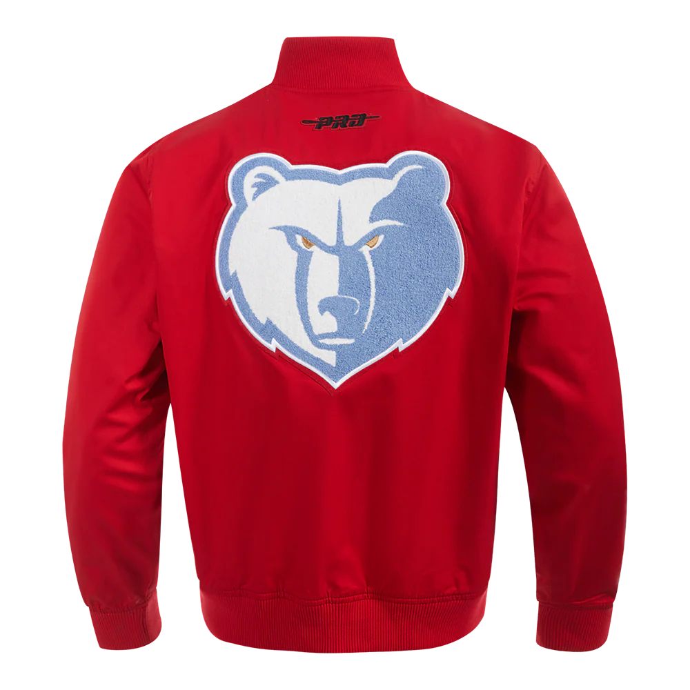 NBA MEMPHIS GRIZZLIES CITY EDITION MEN'S TWILL JACKET (RED) - Image 3