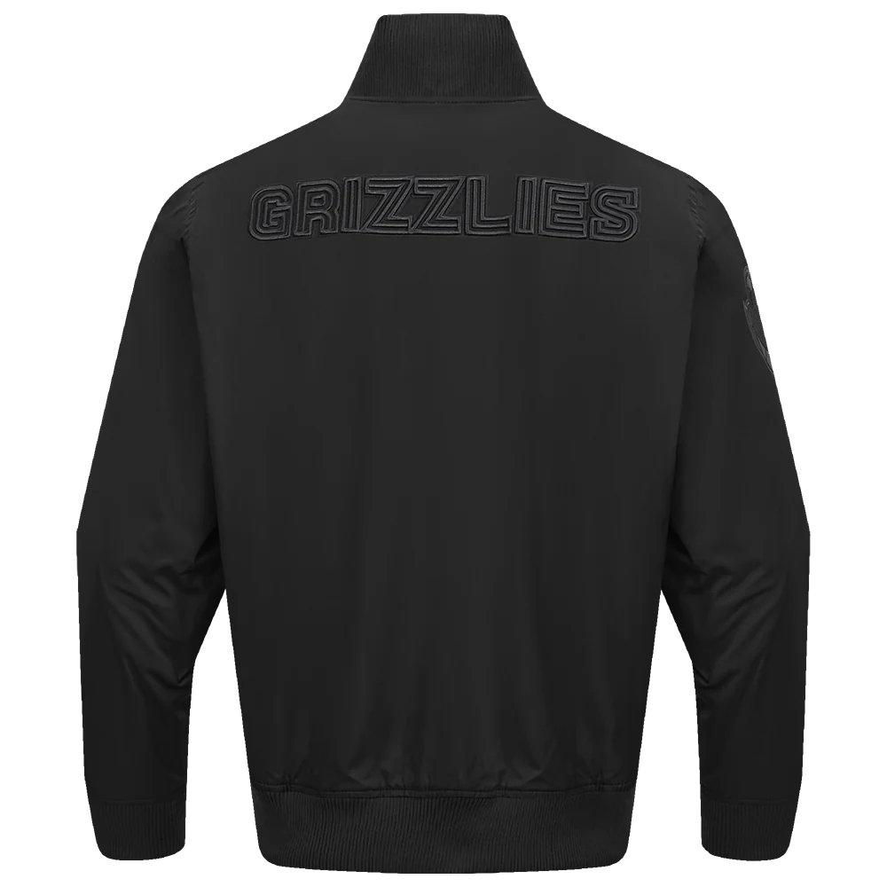 NBA MEMPHIS GRIZZLIES NEUTRAL TWILL JACKET (BLACK) - Image 4