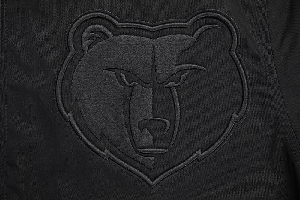 NBA MEMPHIS GRIZZLIES NEUTRAL TWILL JACKET (BLACK) - Image 6