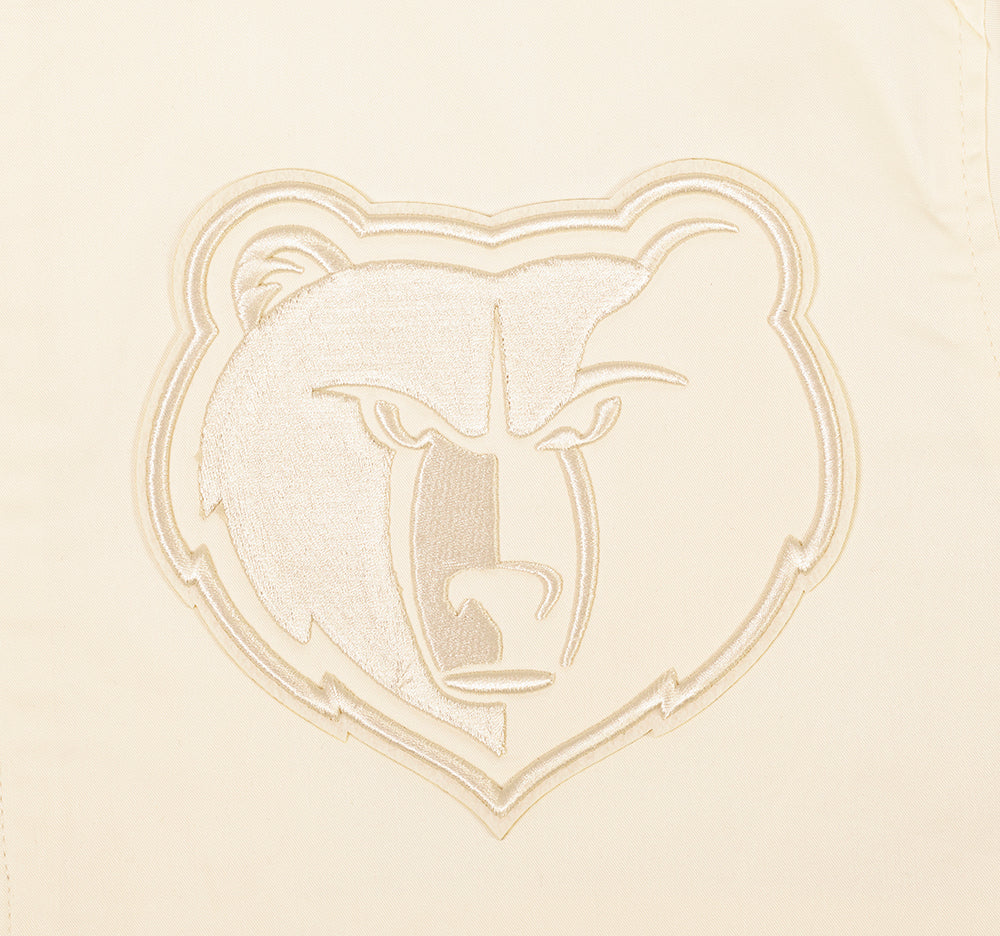 NBA MEMPHIS GRIZZLIES NEUTRAL TWILL JACKET (EGGSHELL) - Image 6