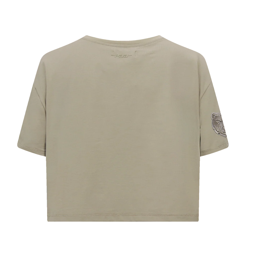 NBA MEMPHIS GRIZZLIES NEUTRAL WOMEN'S BOXY TEE (TAUPE) - Image 5