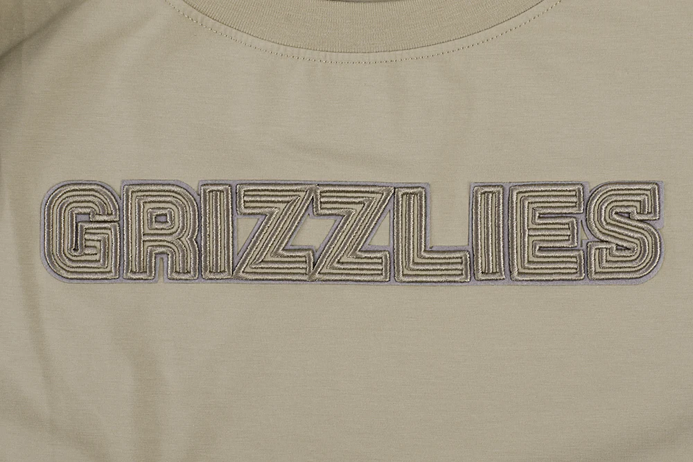 NBA MEMPHIS GRIZZLIES NEUTRAL WOMEN'S BOXY TEE (TAUPE) - Image 7