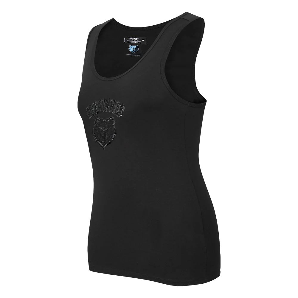 NBA MEMPHIS GRIZZLIES TRIPLE BLACK WOMEN'S RELAXED FIT RACERBACK (TRIPLE BLACK) - Image 4