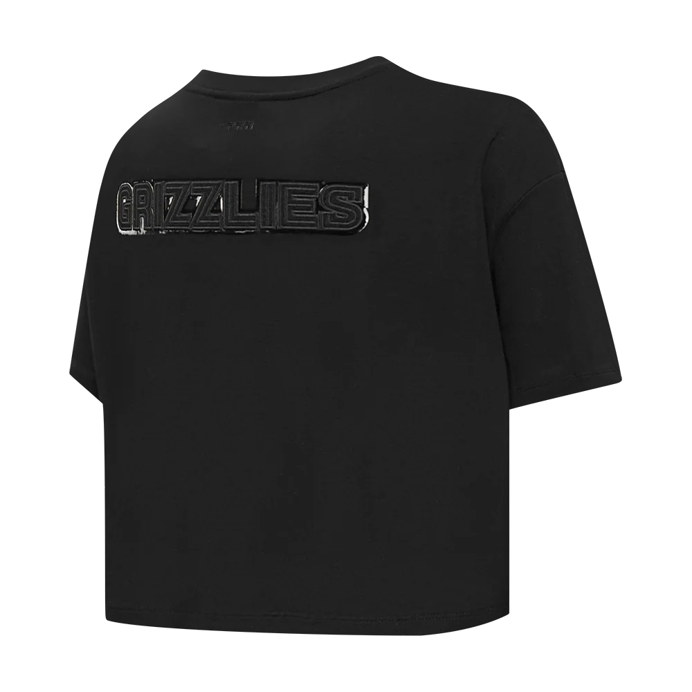 NBA MEMPHIS GRIZZLIES TRIPLE BLACK WOMEN'S SJ BOXY TEE (TRIPLE BLACK WOMEN'S) - Image 4