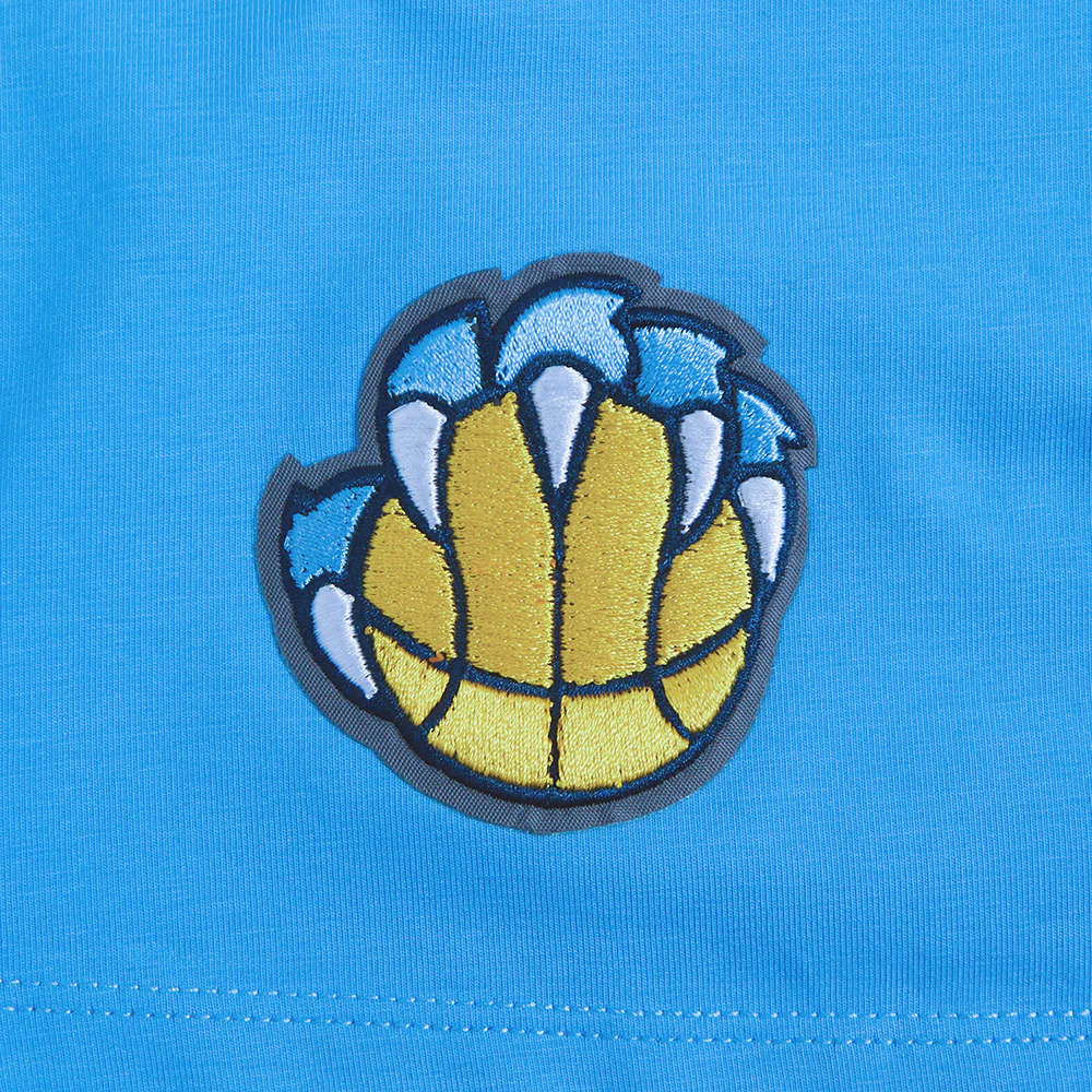NBA MEMPHIS GRIZZLIES OLD ENGLISH WOMEN'S SJ BOXY TEE (UNIVERSITY BLUE) - Image 8