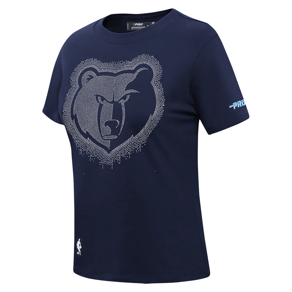 NBA MEMPHIS GRIZZLIES LEGACY WOMEN'S SJ SLIM FIT TEE (MIDNIGHT NAVY) - Image 3