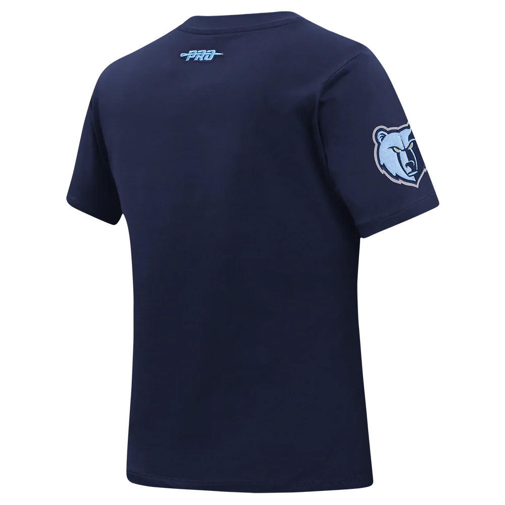 NBA MEMPHIS GRIZZLIES LEGACY WOMEN'S SJ SLIM FIT TEE (MIDNIGHT NAVY) - Image 4