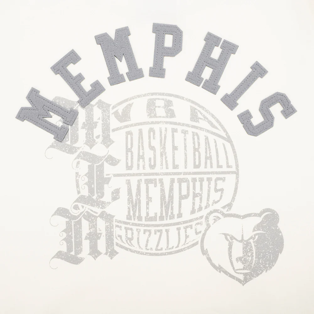 NBA MEMPHIS GRIZZLIES STREET TEAM WOMEN'S SJ SLIM FIT TEE (EGGSHELL) - Image 6