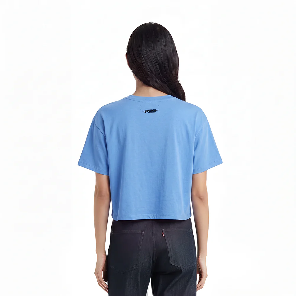 NBA MEMPHIS GRIZZLIES RETRO CLASSIC WOMEN'S BOXY TEE (UNIVERSITY BLUE) - Image 2