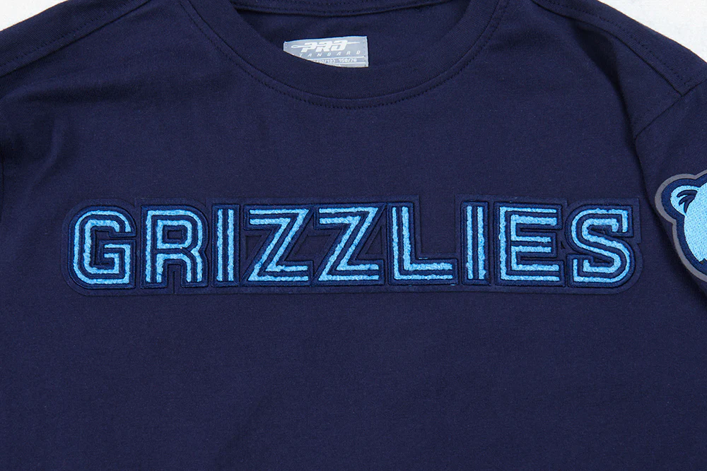 NBA MEMPHIS GRIZZLIES CLASSIC SINGLE JERSEY BIG BOYS SINGLE JERSEY TEE (MIDNIGHT NAVY) - Image 3