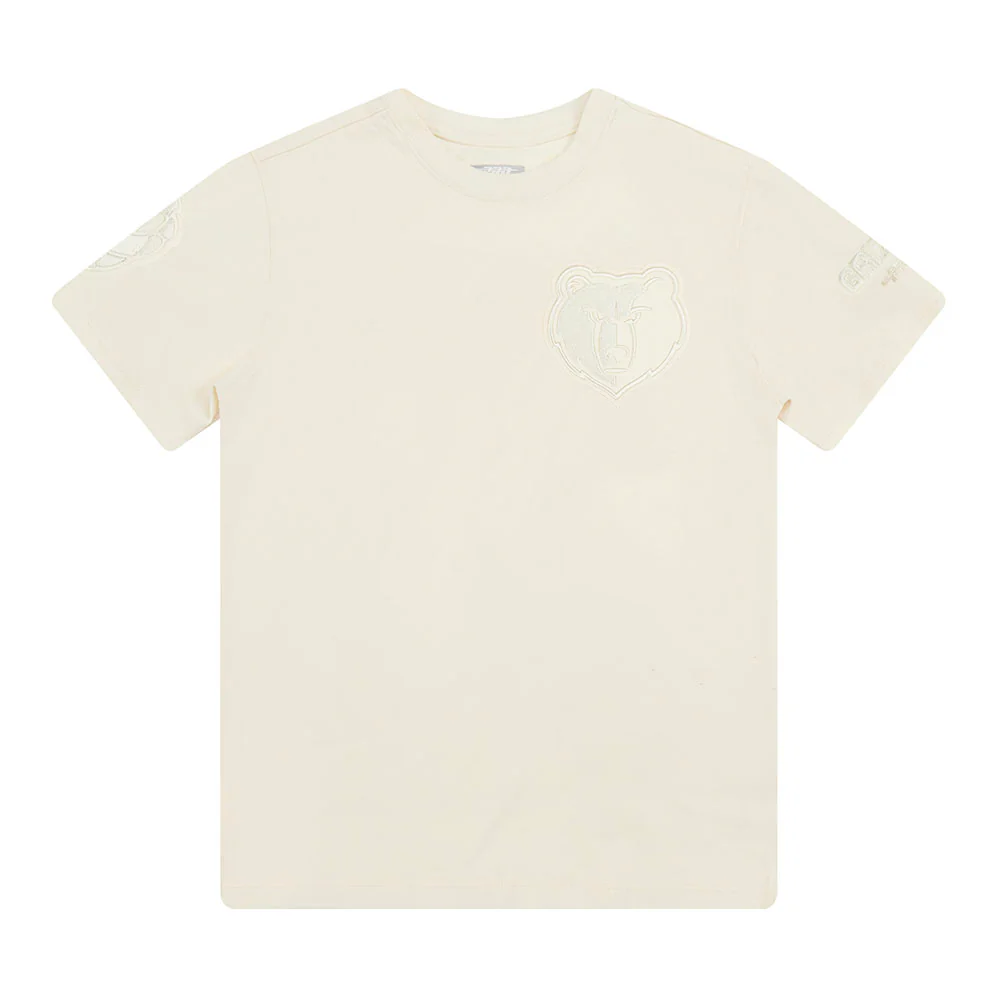 NBA MEMPHIS GRIZZLIES NEUTRAL BIG BOYS SINGLE JERSEY TEE (EGGSHELL)