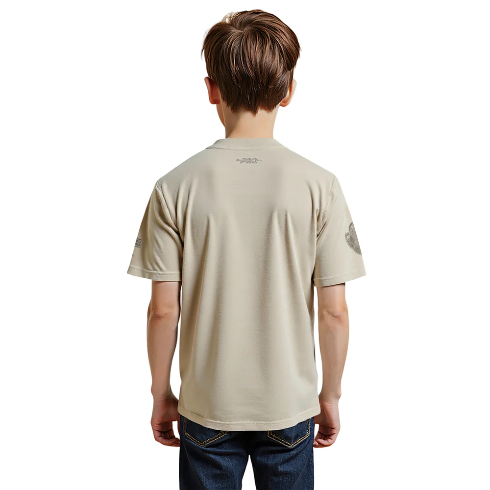 NBA MEMPHIS GRIZZLIES NEUTRAL BIG BOYS SINGLE JERSEY TEE (TAUPE) - Image 2