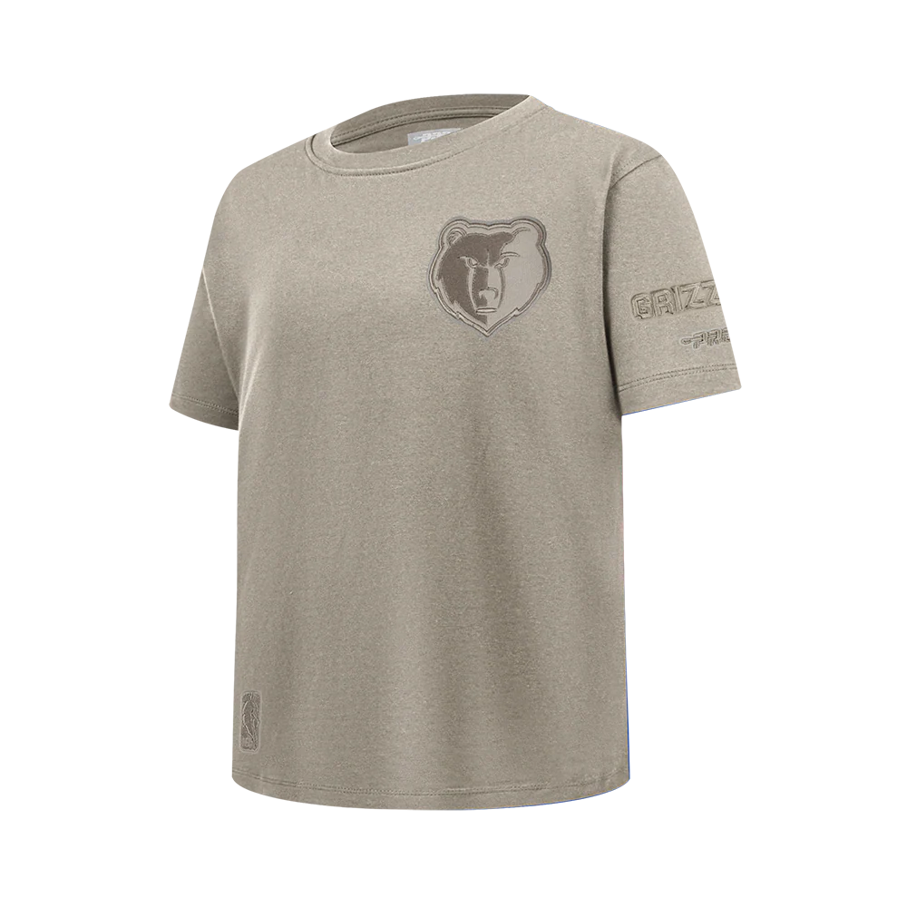 NBA MEMPHIS GRIZZLIES NEUTRAL BIG BOYS SINGLE JERSEY TEE (TAUPE) - Image 4