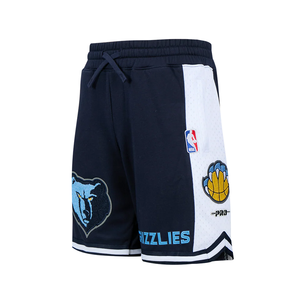 NBA MEMPHIS GRIZZLIES CLASSIC BIG BOYS FLEECE 2.0 SHORT (MIDNIGHT NAVY)