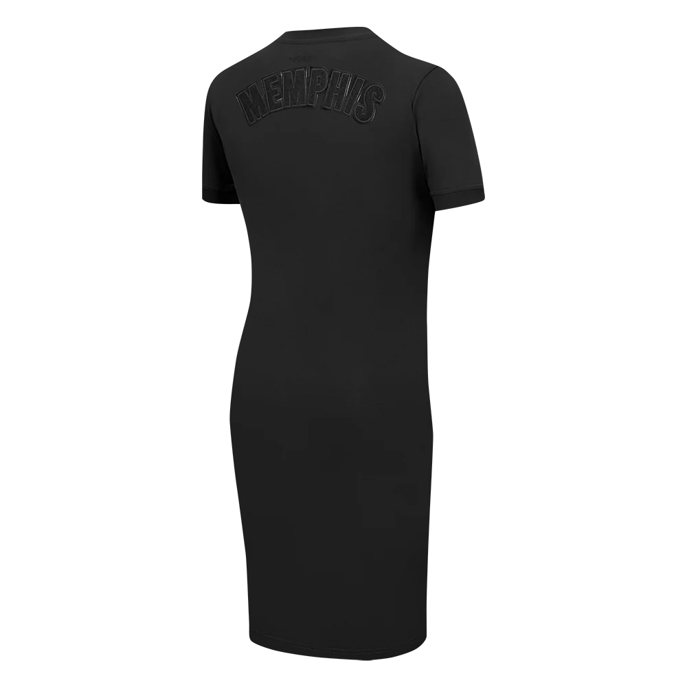 NBA MEMPHIS GRIZZLIES TRIPLE BLACK WOMEN'S BODY CON DRESS (TRIPLE BLACK) - Image 4