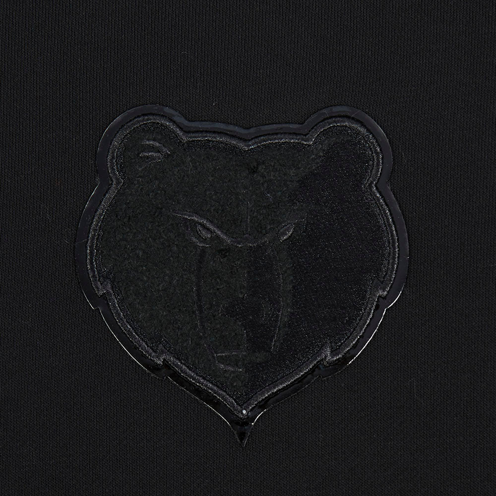 NBA MEMPHIS GRIZZLIES TRIPLE BLACK WOMEN'S FLC HOODIE DRESS (TRIPLE BLACK) - Image 6