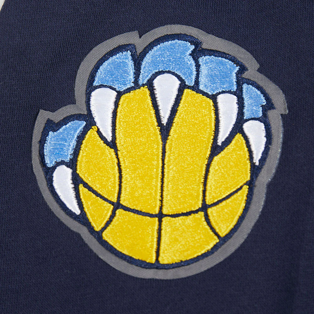 NBA MEMPHIS GRIZZLIES CLASSIC BIG BOYS FLC FZ PO HOODIE (MIDNIGHT NAVY) - Image 5