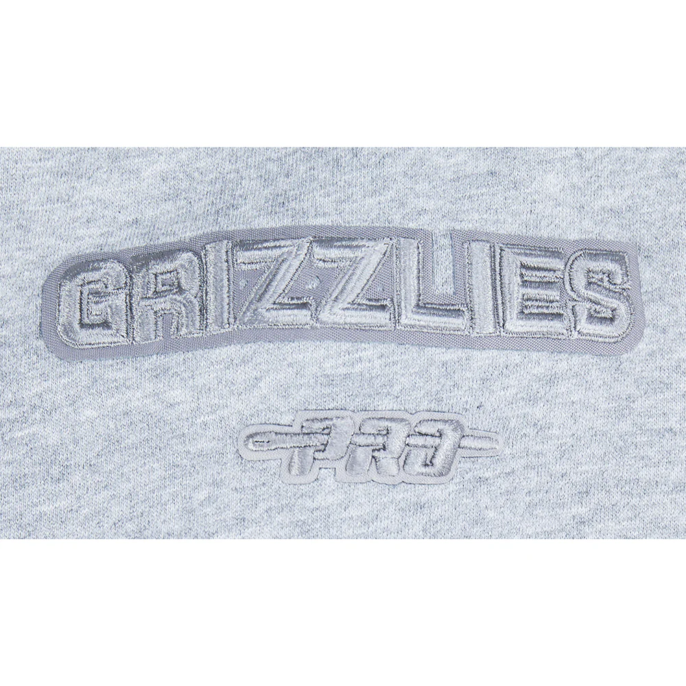 NBA MEMPHIS GRIZZLIES NEUTRAL BIG BOYS FLC CREWNECK (DARK HEATHER GRAY) - Image 6