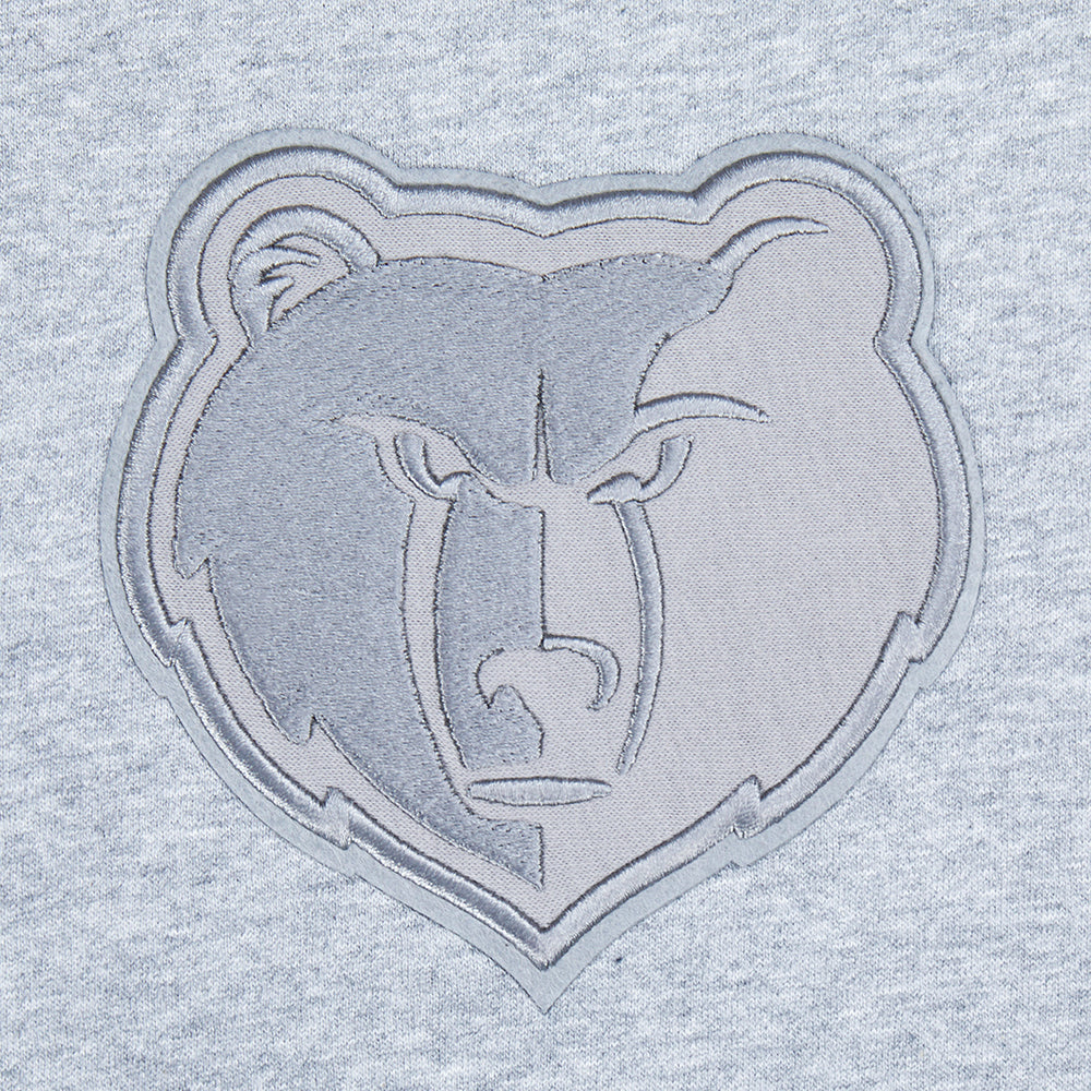 NBA MEMPHIS GRIZZLIES NEUTRAL BIG BOYS FLC CREWNECK (DARK HEATHER GRAY) - Image 7