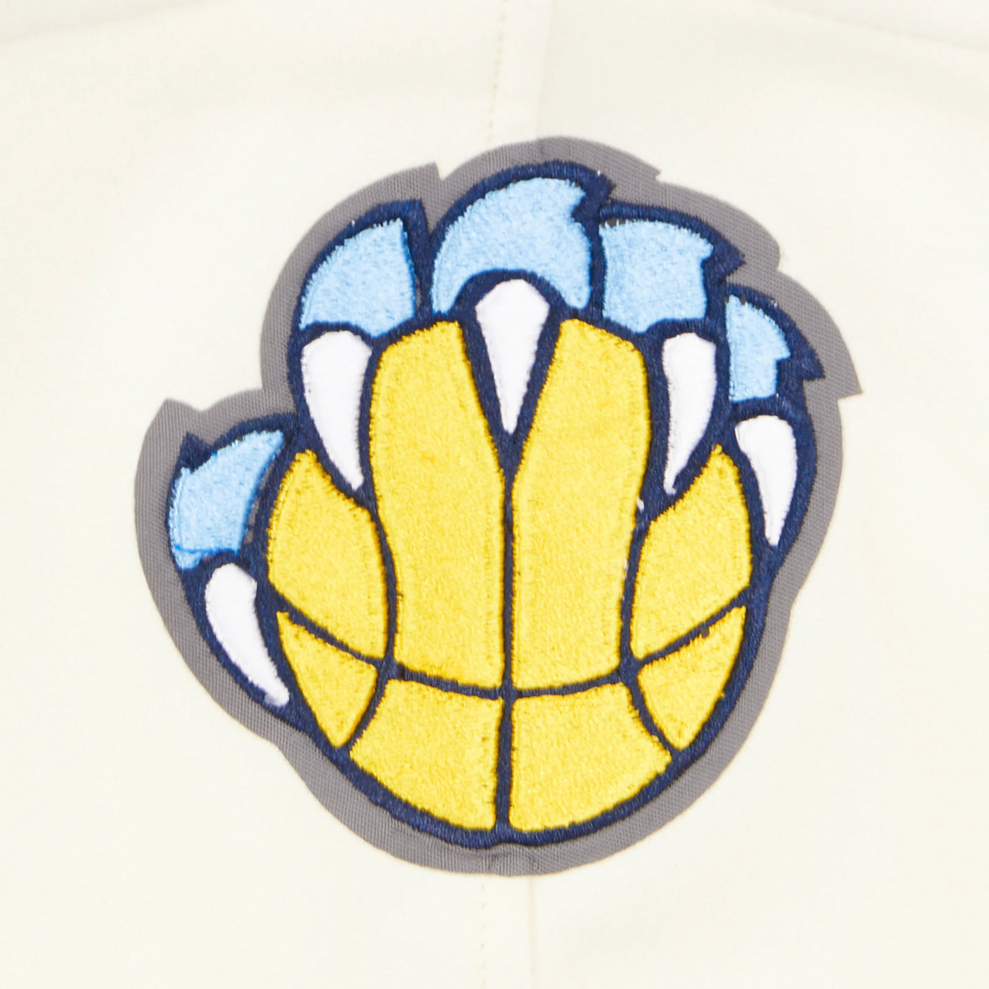 NBA MEMPHIS GRIZZLIES RETRO CLASSIC BIG BOYS RIB FLEECE PULLOVER HOODIE (EGGSHELL/ UNIVERSITY BLUE) - Image 6