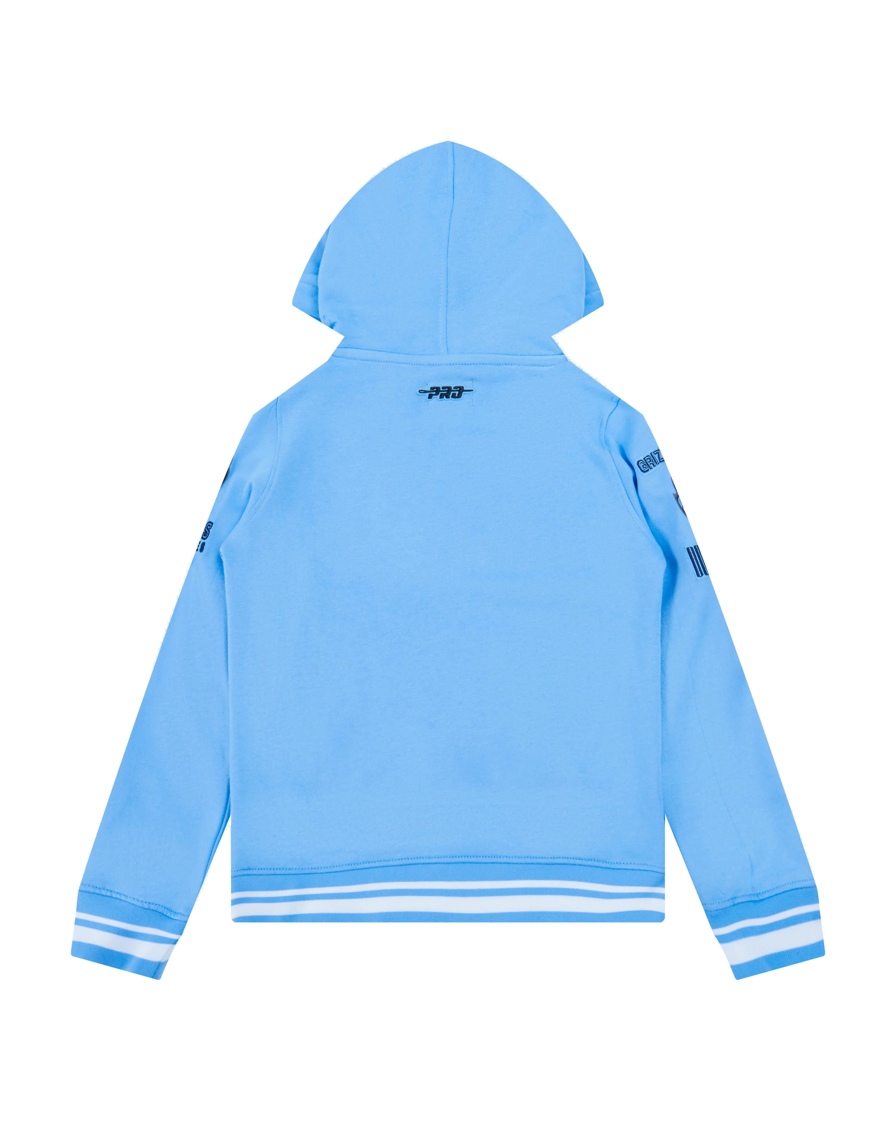 NBA MEMPHIS GRIZZLIES RETRO CLASSIC BIG BOYS RIB FLEECE PULLOVER HOODIE (UNIVERSITY BLUE) - Image 2