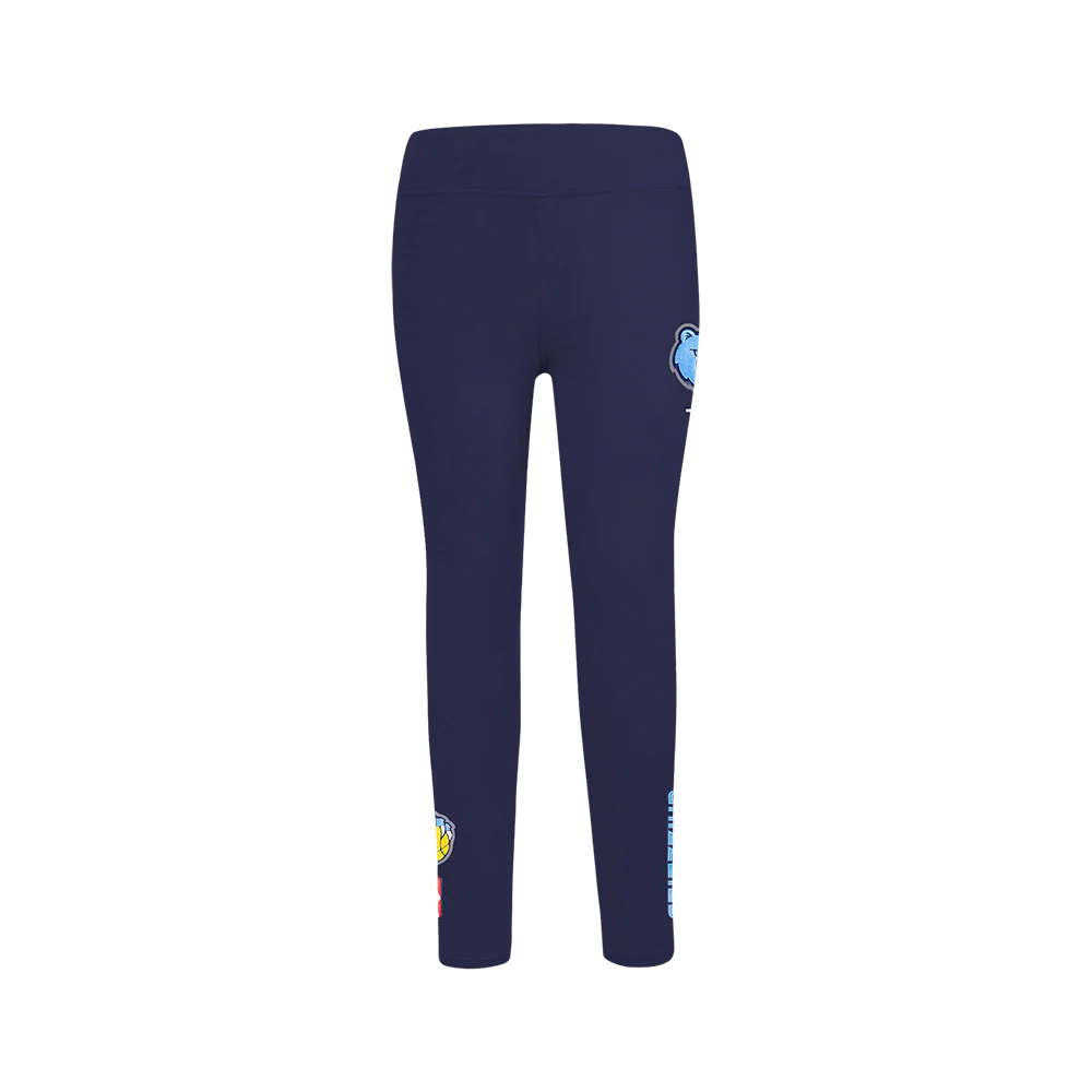 NBA MEMPHIS GRIZZLIES CLASSIC BIG GIRLS LEGGING (MIDNIGHT NAVY) - Image 2