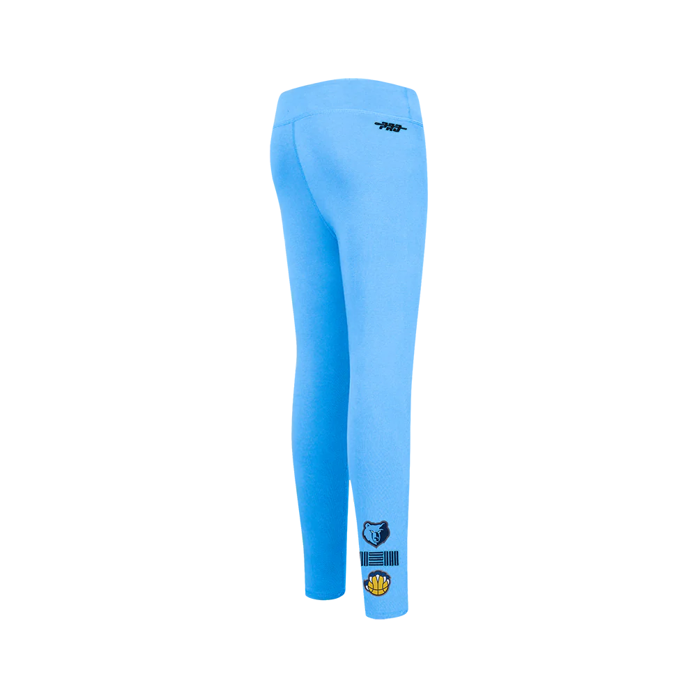 NBA MEMPHIS GRIZZLIES RETRO CLASSIC BIG GIRLS LEGGING (UNIVERSITY BLUE) - Image 3
