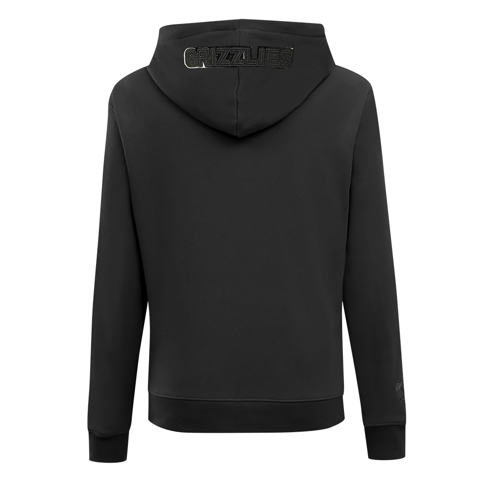 NBA MEMPHIS GRIZZLIES TRIPLE BLACK WOMEN'S FLC PO HOODIE (TRIPLE BLACK WOMEN'S) - Image 5