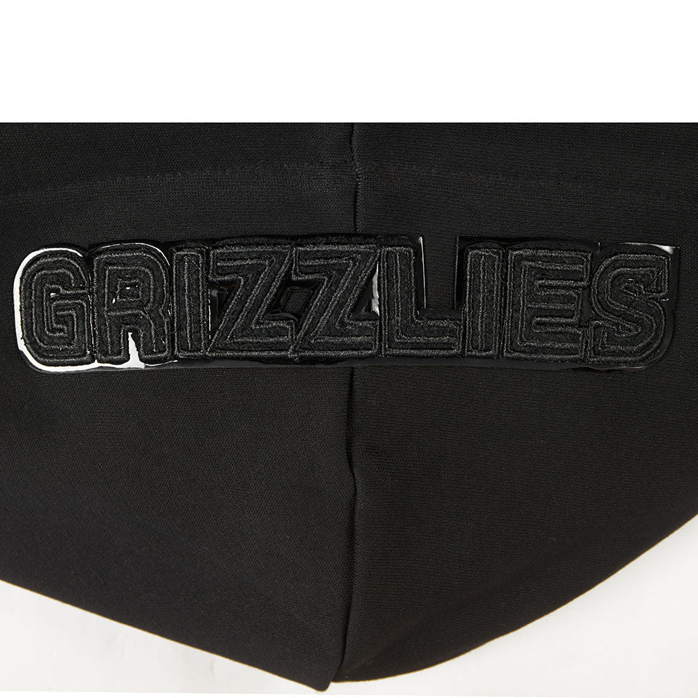 NBA MEMPHIS GRIZZLIES TRIPLE BLACK WOMEN'S FLC PO HOODIE (TRIPLE BLACK WOMEN'S) - Image 8