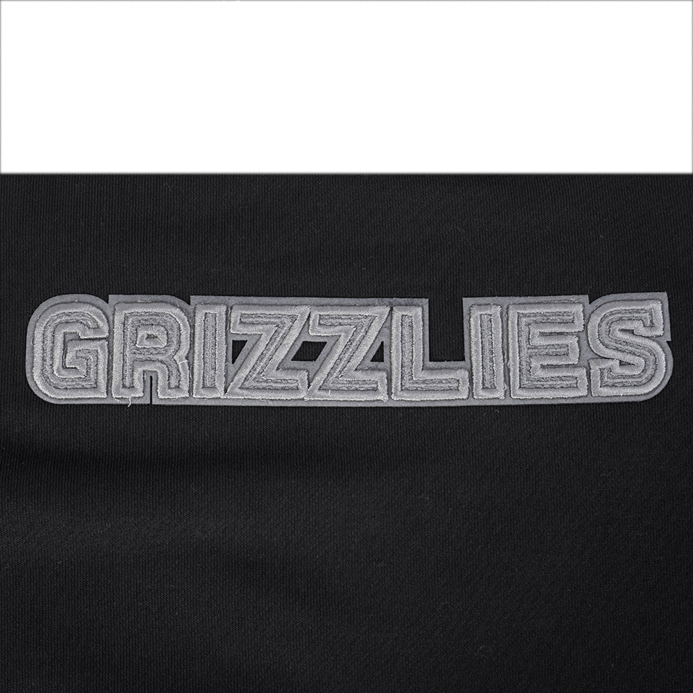 NBA MEMPHIS GRIZZLIES REVERSE FRENCH TERRY WOMEN'S FLEECE CREWNECK (BLACK) - Image 5