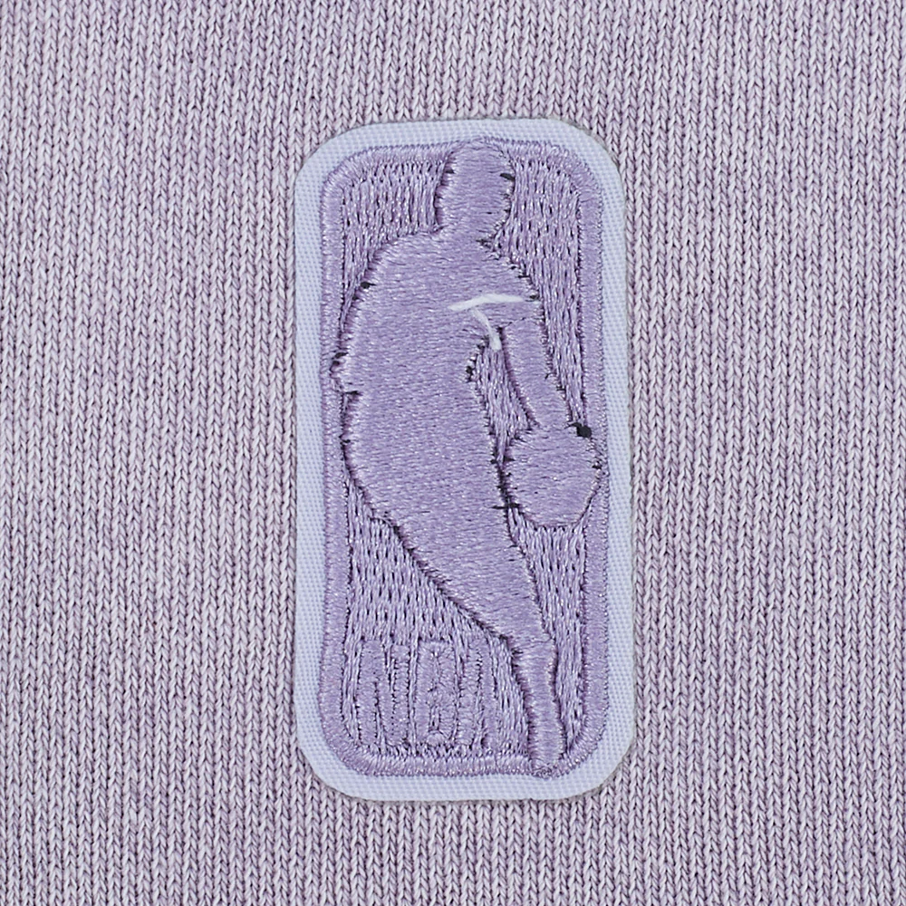 NBA MEMPHIS GRIZZLIES STREET TEAM WOMEN'S ENZYME WASH FT CROPPED PO HOODIE (WASHED LILAC GRAY) - Image 8