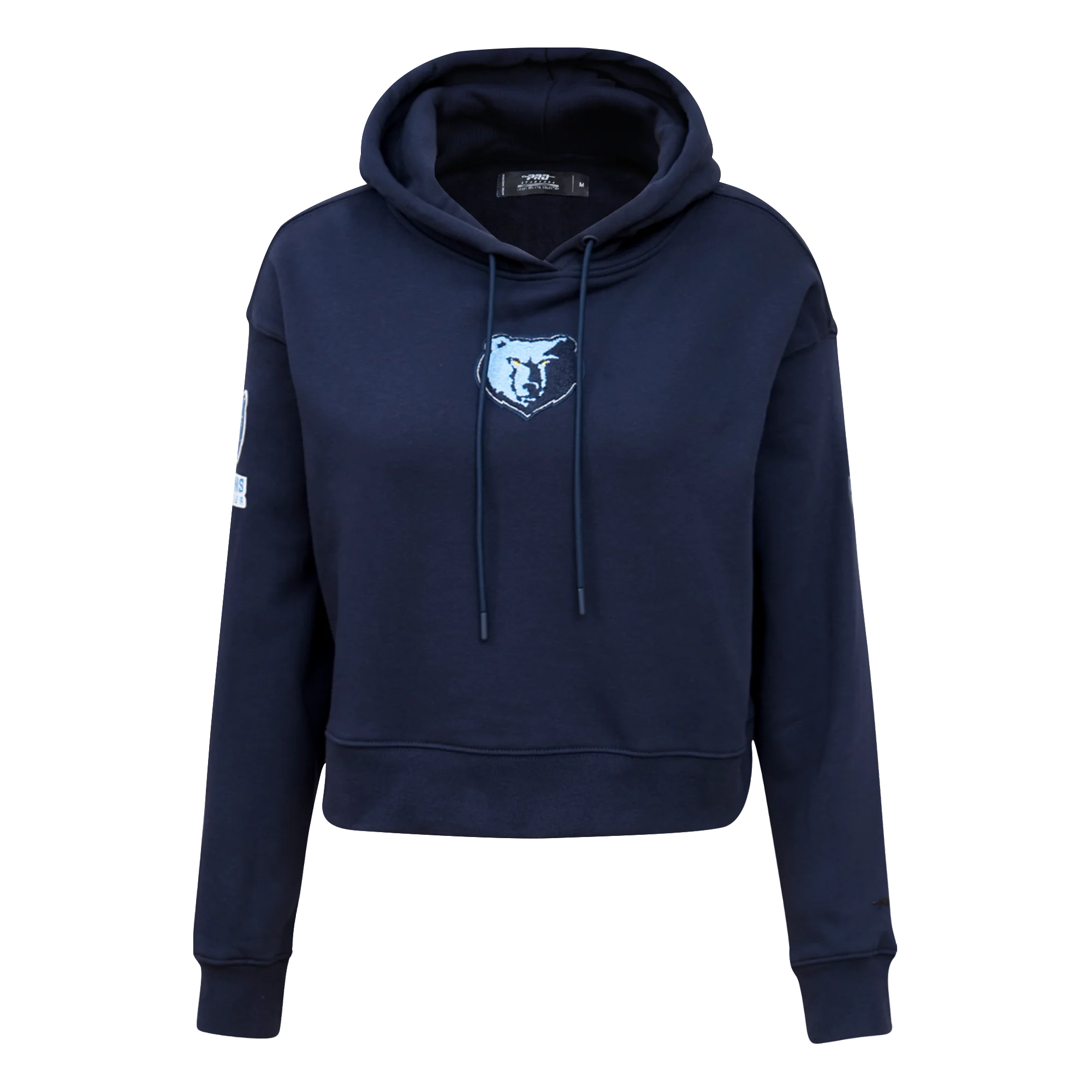 NBA MEMPHIS GRIZZLIES CLASSIC WOMEN'S CROPPED PULLOVER HOODIE (MIDNIGHT NAVY) - Image 6