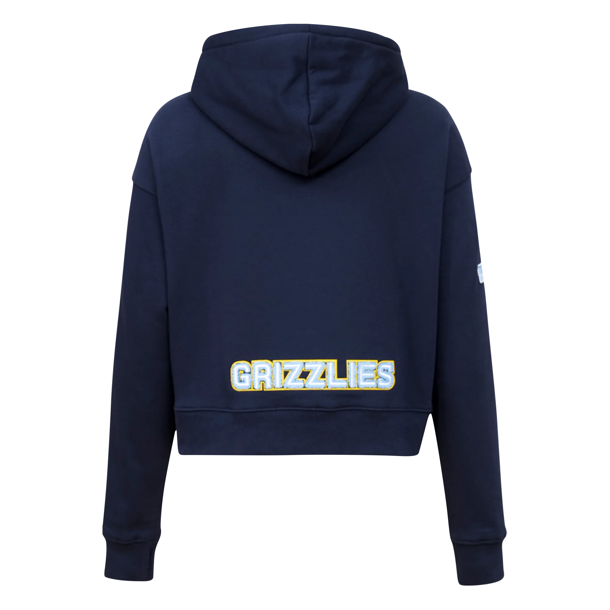NBA MEMPHIS GRIZZLIES CLASSIC WOMEN'S CROPPED PULLOVER HOODIE (MIDNIGHT NAVY) - Image 9