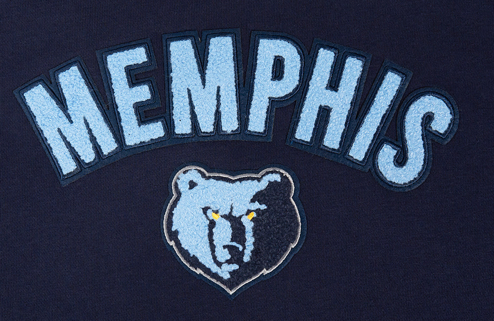 NBA MEMPHIS GRIZZLIES CLASSIC WOMEN'S FLEECE PULLOVER HOODIE (MIDNIGHT NAVY) - Image 6