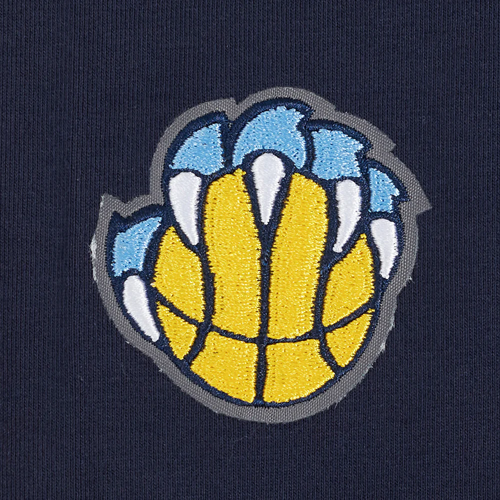 NBA MEMPHIS GRIZZLIES OLD ENGLISH WOMEN'S HW JERSEY LEGGING (MIDNIGHT NAVY) - Image 5
