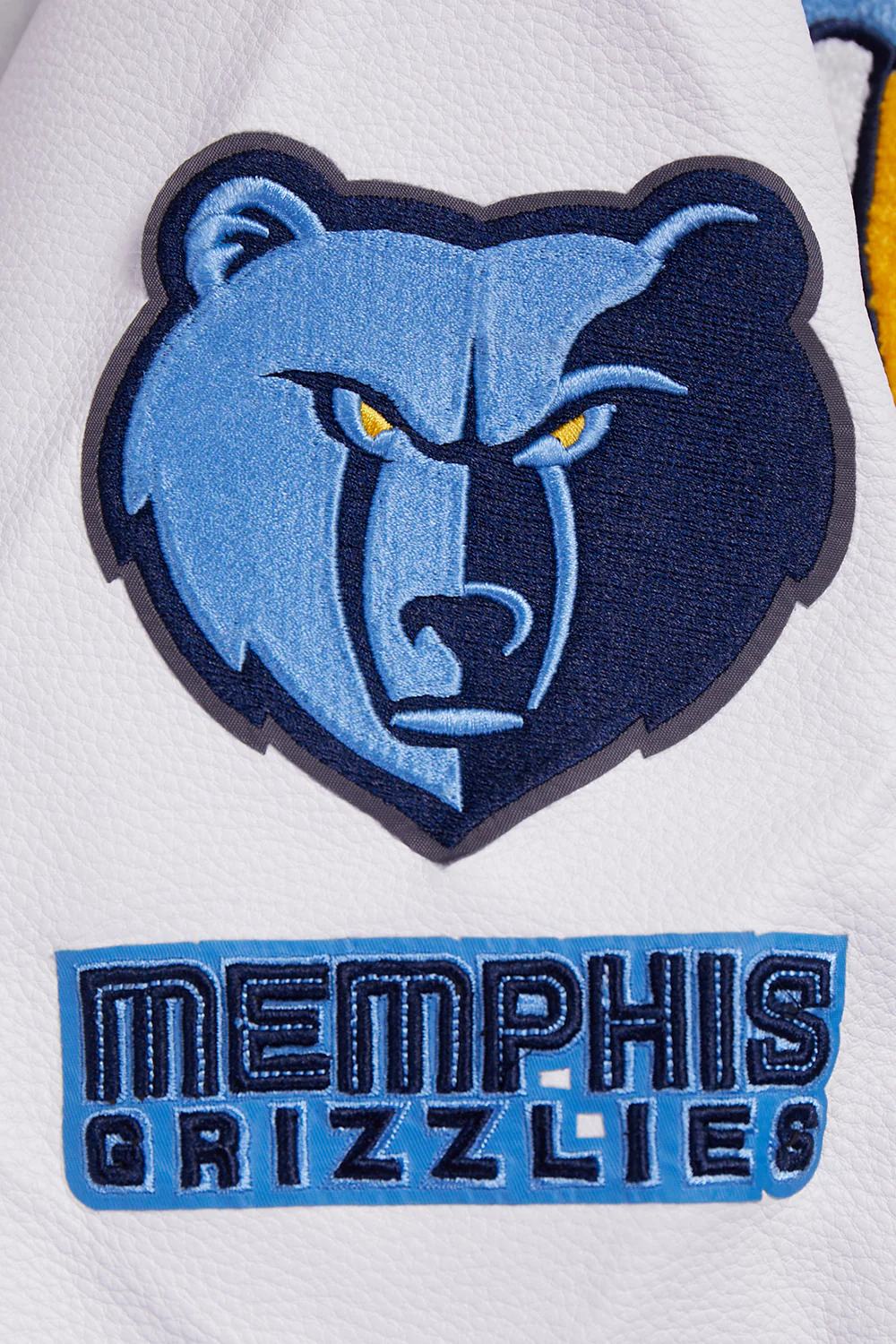 NBA MEMPHIS GRIZZLIES RETRO CLASSICS WOMEN'S VARSITY JACKET (UNIVERSITY BLUE/WHITE) - Image 10