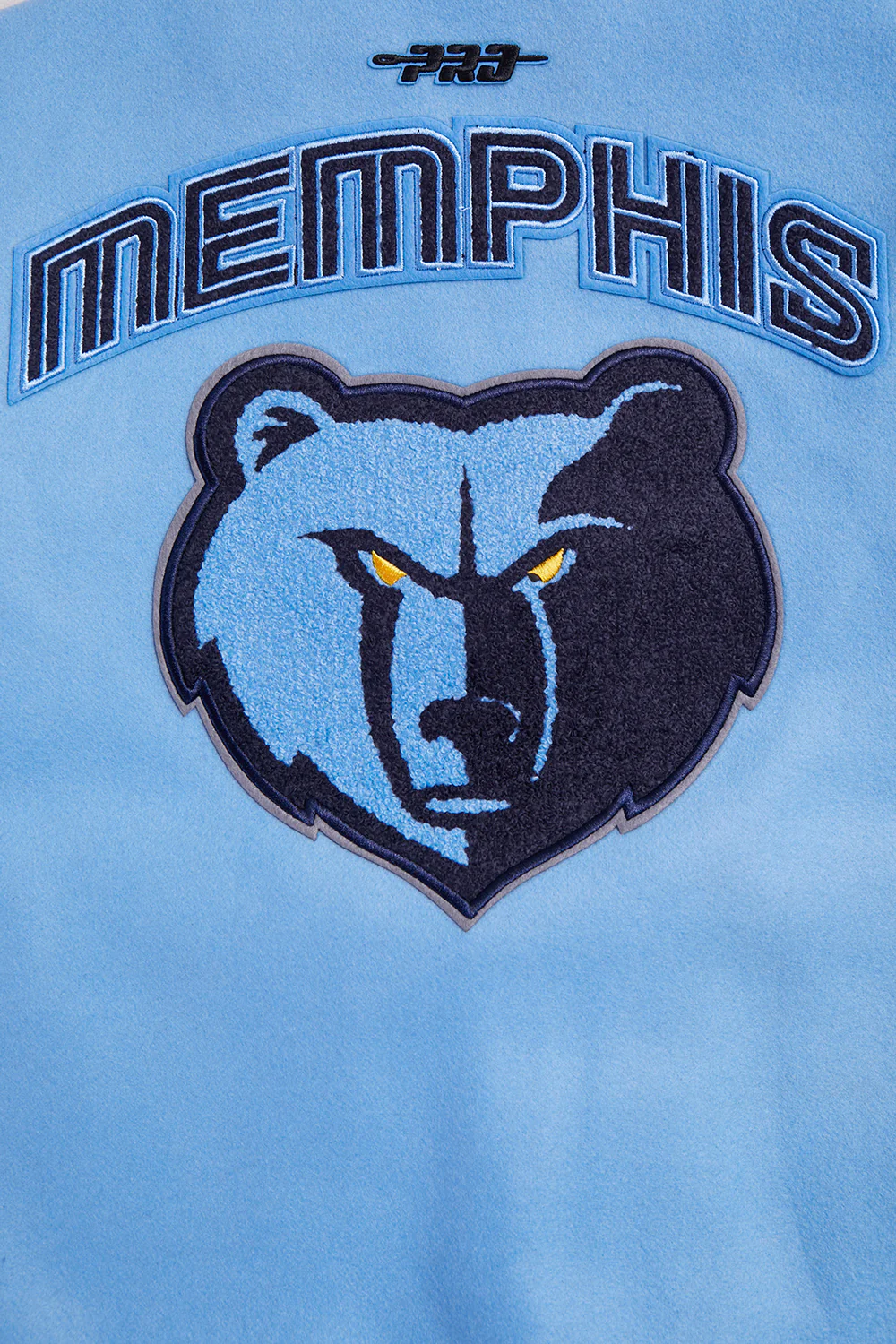 NBA MEMPHIS GRIZZLIES RETRO CLASSICS WOMEN'S VARSITY JACKET (UNIVERSITY BLUE/WHITE) - Image 6
