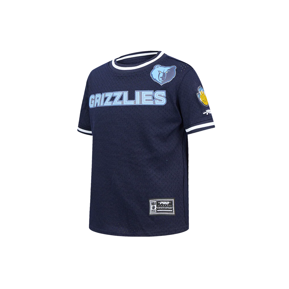 NBA MEMPHIS GRIZZLIES CLASSIC LITTLE BOYS SHORT SLEEVE MESH TEE (MIDNIGHT NAVY) - Image 2